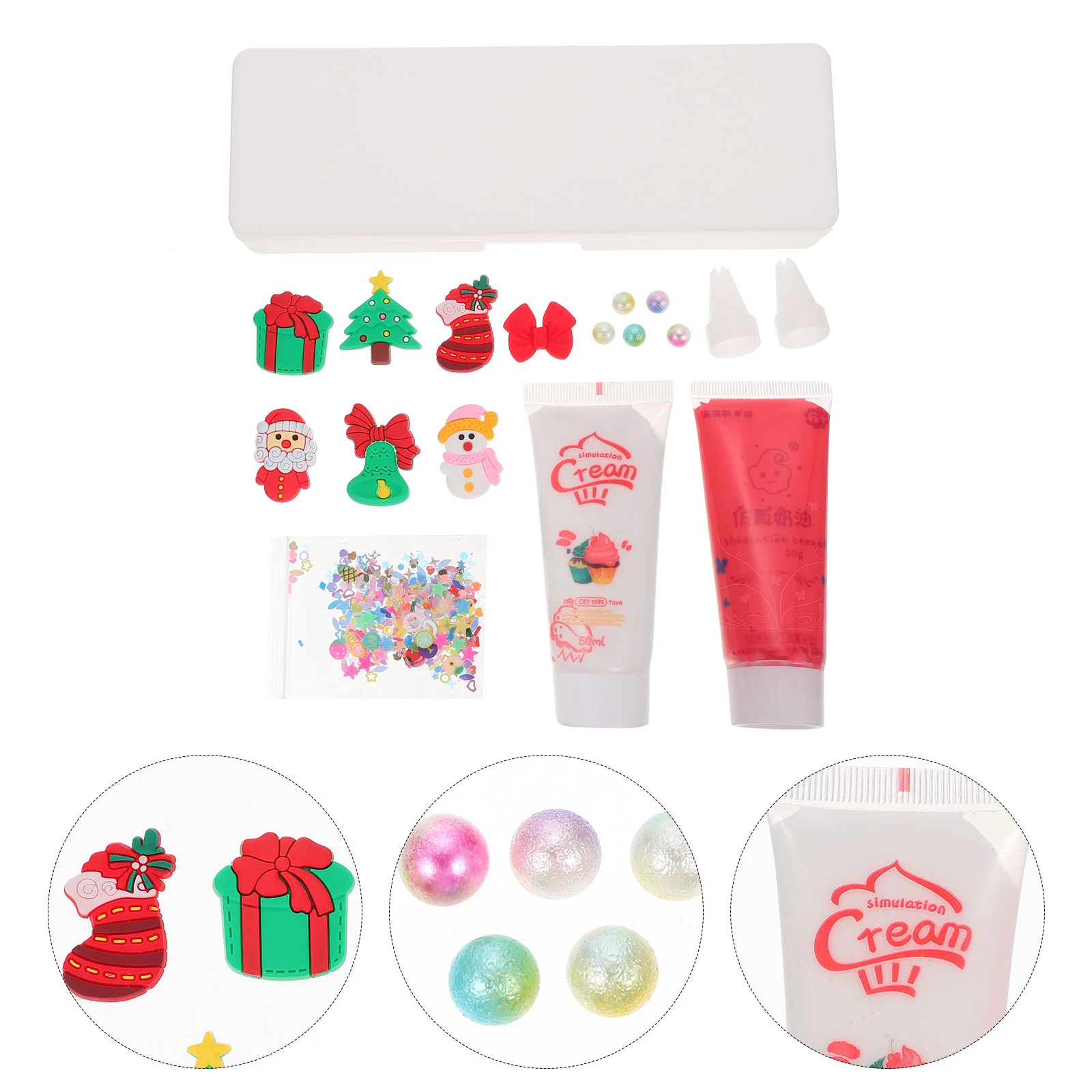 

1Set Creative Xmas Decors DIY Decors DIY Case Accessories