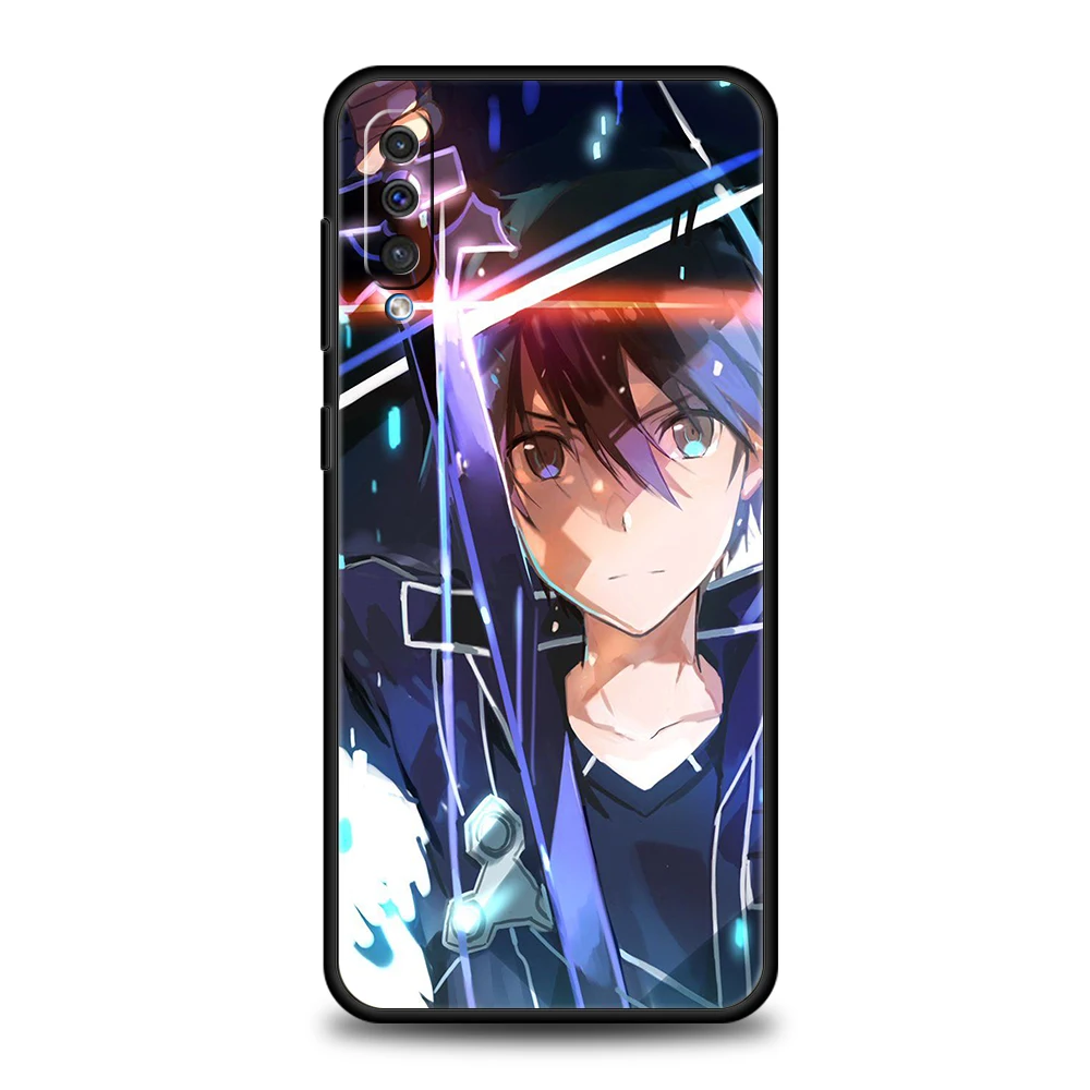 Sword Art Online Anime Phone Cover Case For Samsung Galaxy A12 A02 A03 A03S A52 A70 A50 A20 A10 A10S A40 4G Luxury Silicon Shell