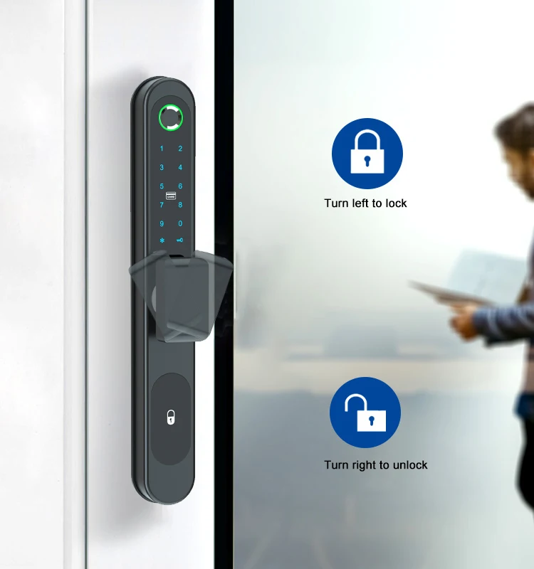 Беспроводной смарт-замок Tuya с поддержкой Bluetooth считывателем карт NFC - купить по