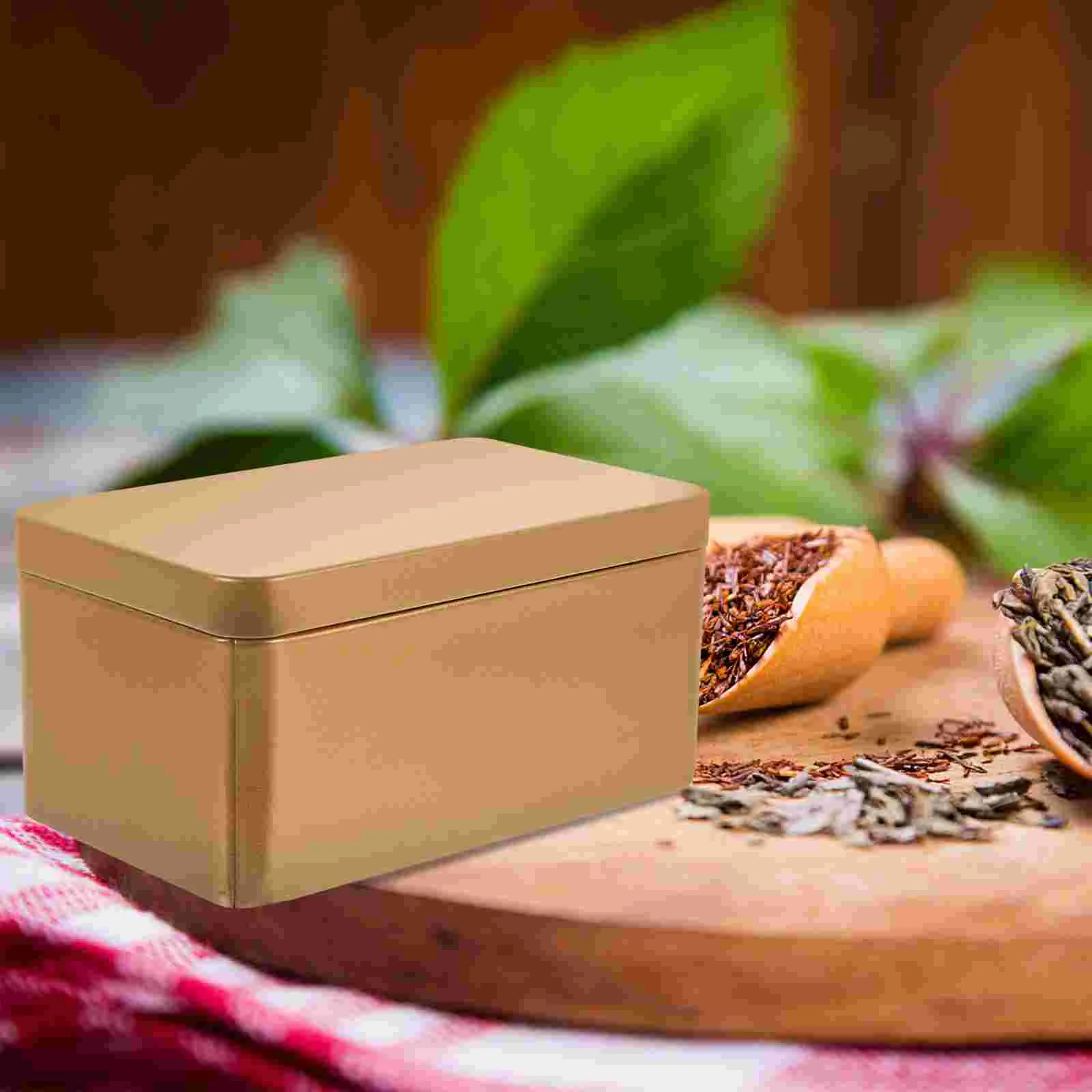 2 шт. коробка для хранения чая контейнер листьев банки мелочей жесть чехол