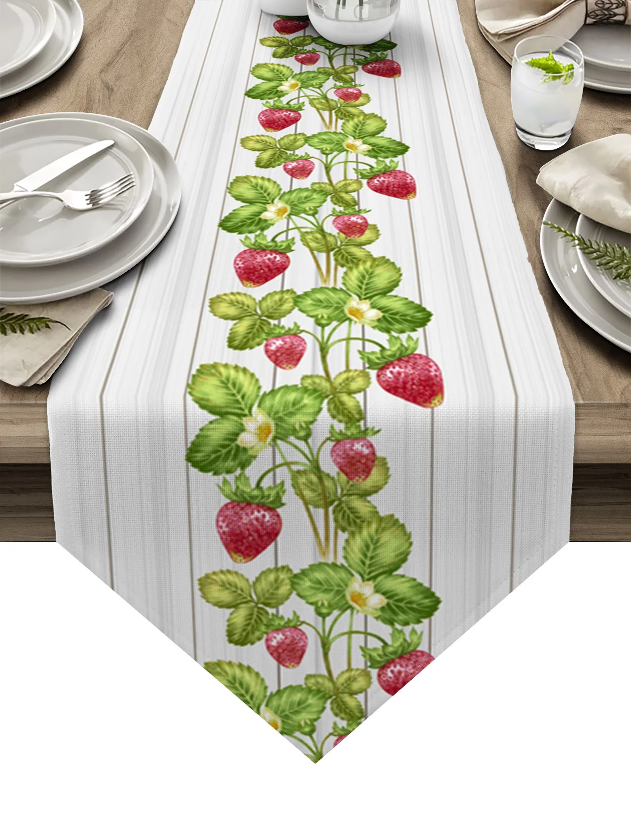 

Скатерть для стола с растениями, фруктами, клубникой, деревом, свадебное украшение, скатерть для дома, отеля вечерние, кухни, обеденного стол...