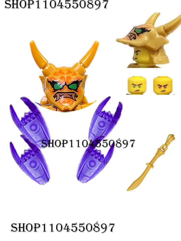 Фото Новая игрушка аниме мультфильм TVBricksDollsNinja Lloyd Garmadon KaiZane jay 95%Building Blocks AssemblingToysModelkids Gifts №2