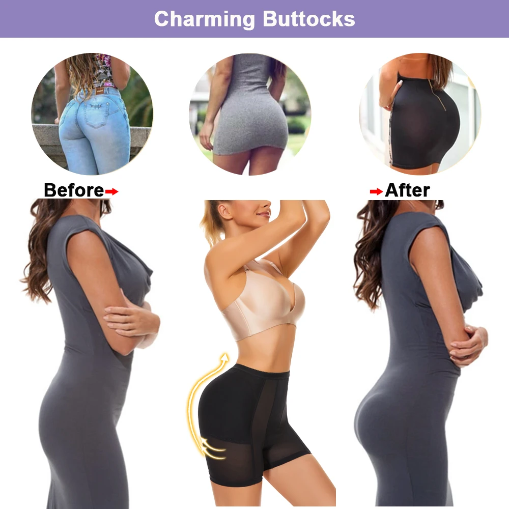SEXYWG Women Hip Enhancer Shapewear Butt Lifter Panties Body Shaper Push Up Panties Hip Shapewear Fake Big Ass Booty