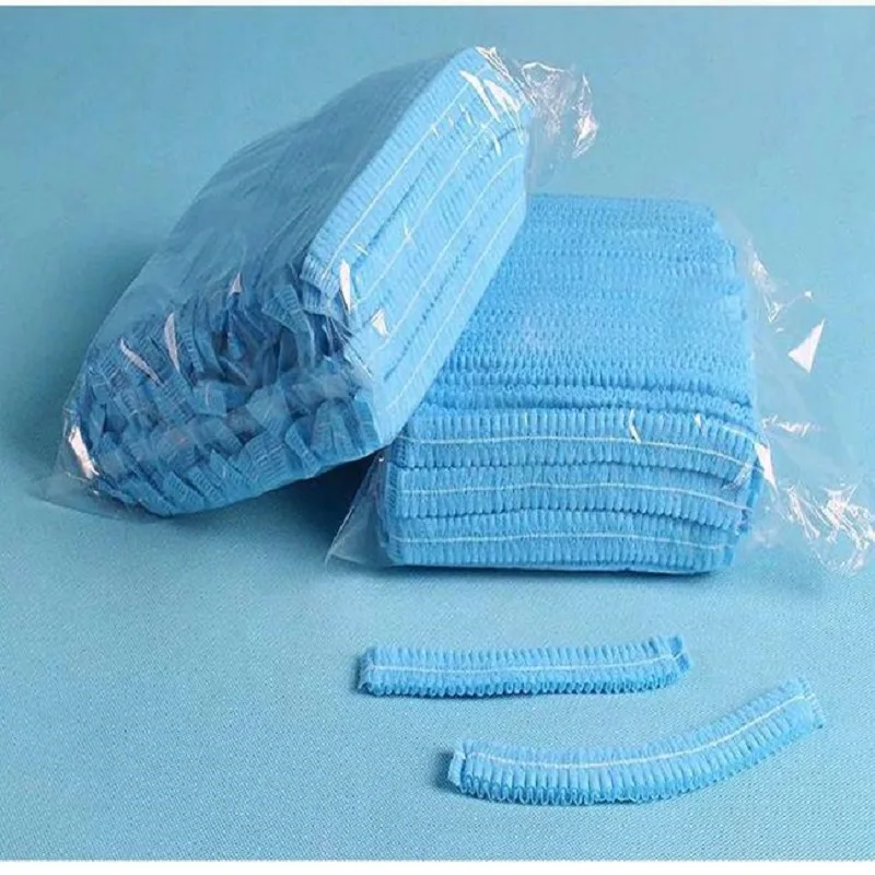 19-дюймовая двухусиленная одноразовая Нетканая полосатая шапка Пылезащитная