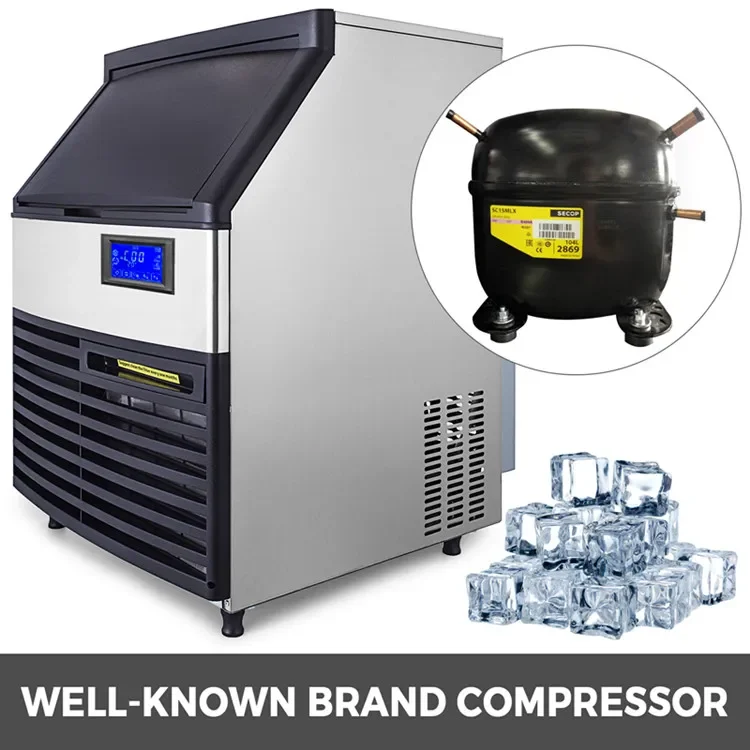 Коммерческий льдогенератор 335 Вт машина для изготовления кубиков льда из