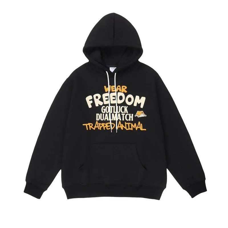 

2022 Hot Hoodie Unisex Fashion Letter Print Cute Hooded Tops Hip Hop Streetwear Clothing Autumn Winter Sportswear Harajuku