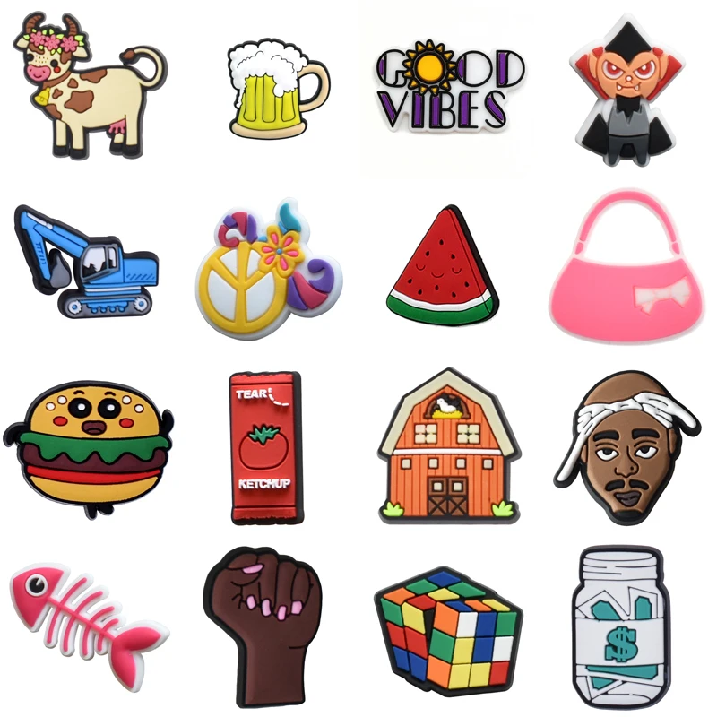 

Распродажа, подвески для обуви из ПВХ, аксессуары, подходят для сандалий, ремешков, ремешков, пряжки, булавки, украшения для мальчиков и дево...