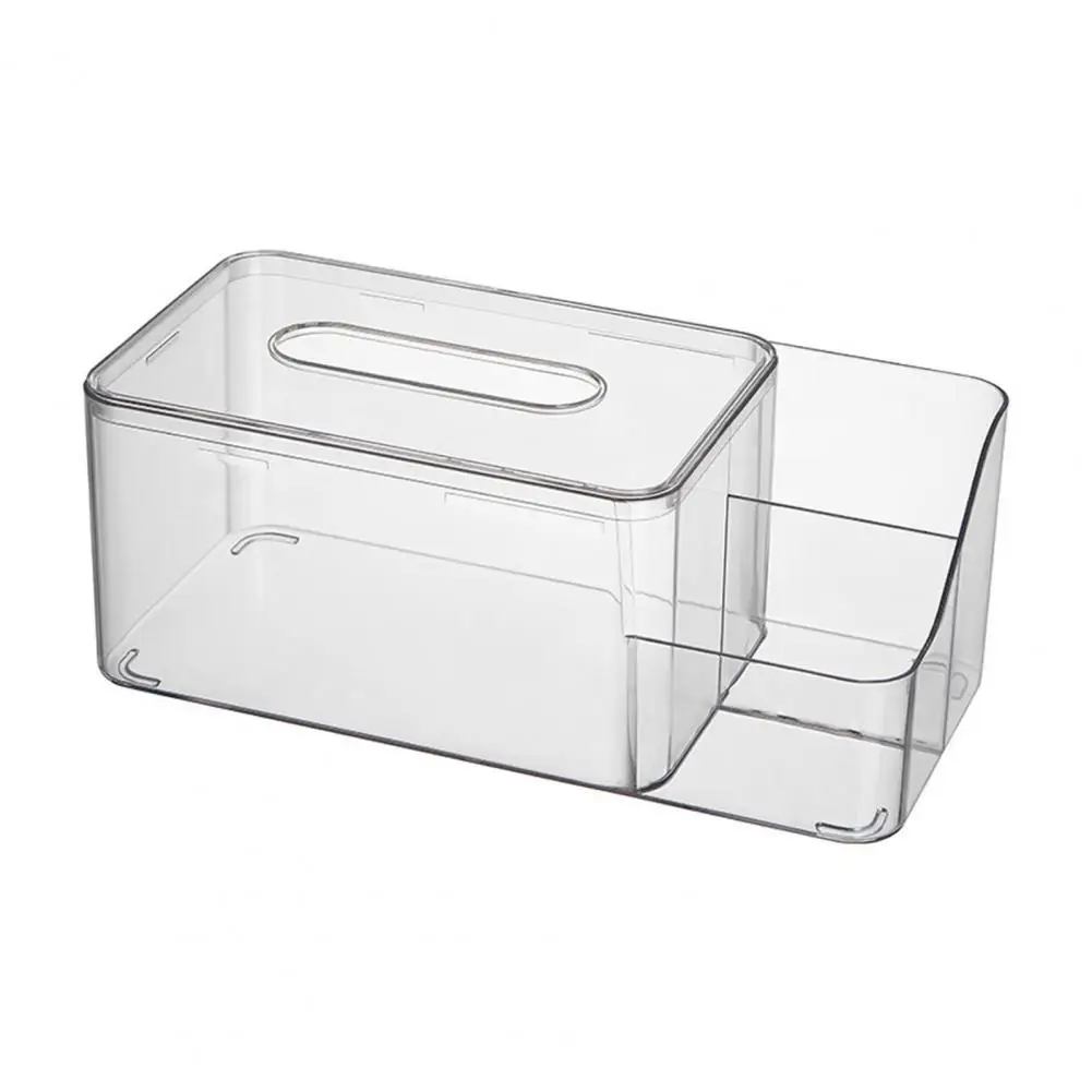 

Fashion Napkin Case Convenient 2 Colors Tissue Box Anti-slip Bottom Visible Napkin Case for Bathroom Napkin Box