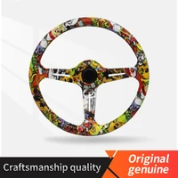 sports steering wheel 14 inch 350mm cartoon racing steering wheel acrylic ordinary racing steering wheel