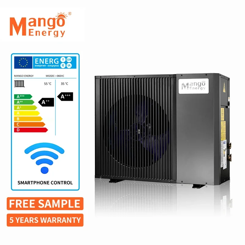 Тепловой моноблок с воздушно-водяным насосом 3HP 9KW R32 производства Mango QII