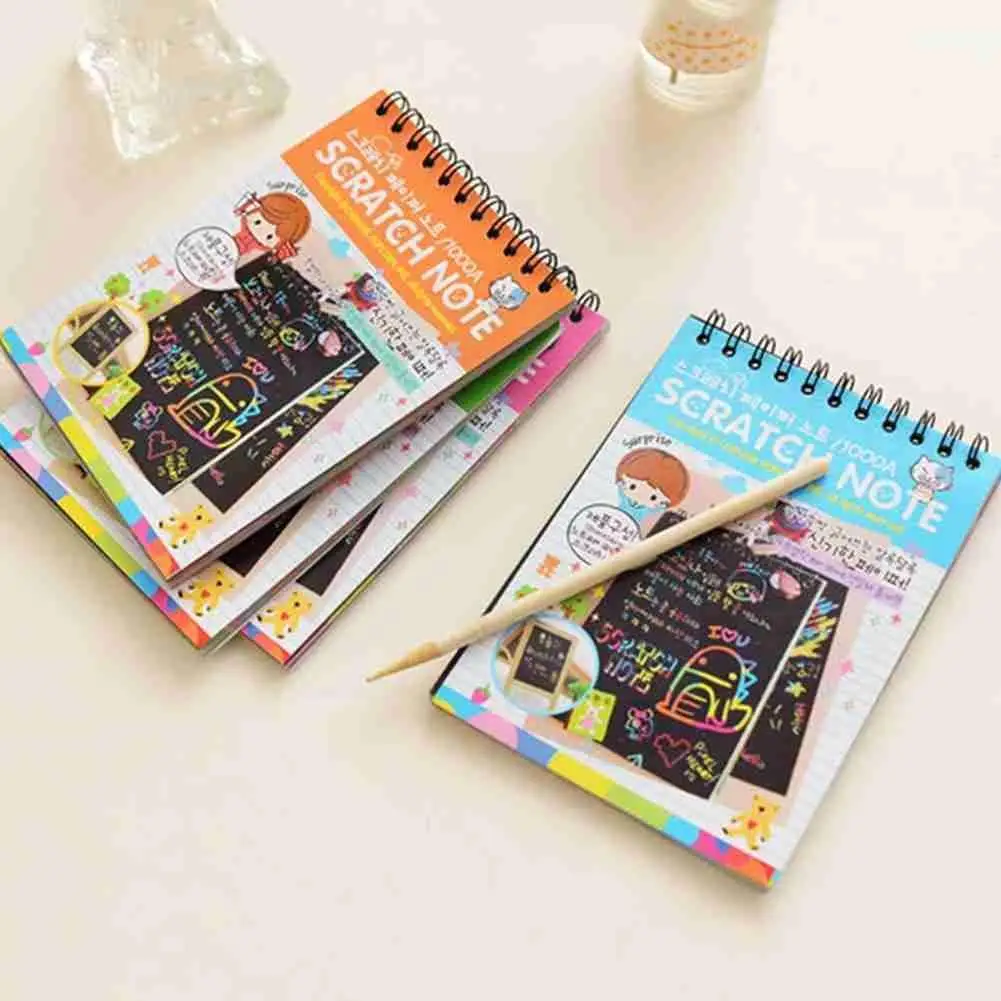 

Красочные Мультяшные граффити для рисования, альбом для рисования, Канцтовары для творчества, ученики X5f0