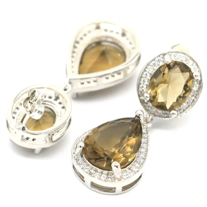 40x21 мм Разноцветные серьги 8 г из серебра с искусственным гранатом перидот