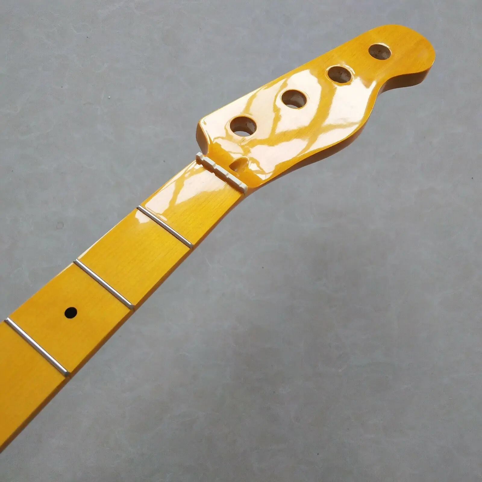 New Gloss Jazz bass guitar neck parts 20 fret 34 inch Maple Fretboard dots Inlay