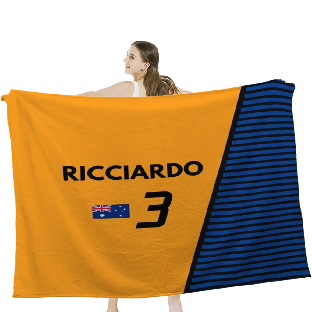 

Мягкое бархатное одеяло Ricciardo F1 2021-#3, легкое одеяло для кровати, домашний декор, Флисовое одеяло