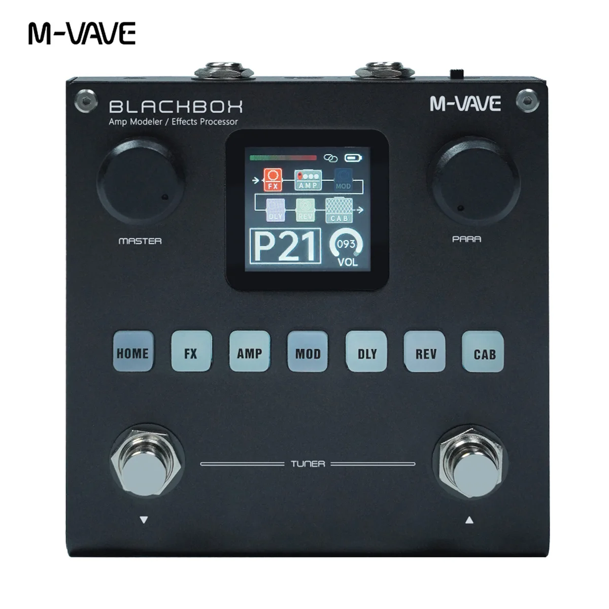 Многофункциональный гитарный педальный эффектор M-VAVE BLACKBOX с 80 настраиваемыми