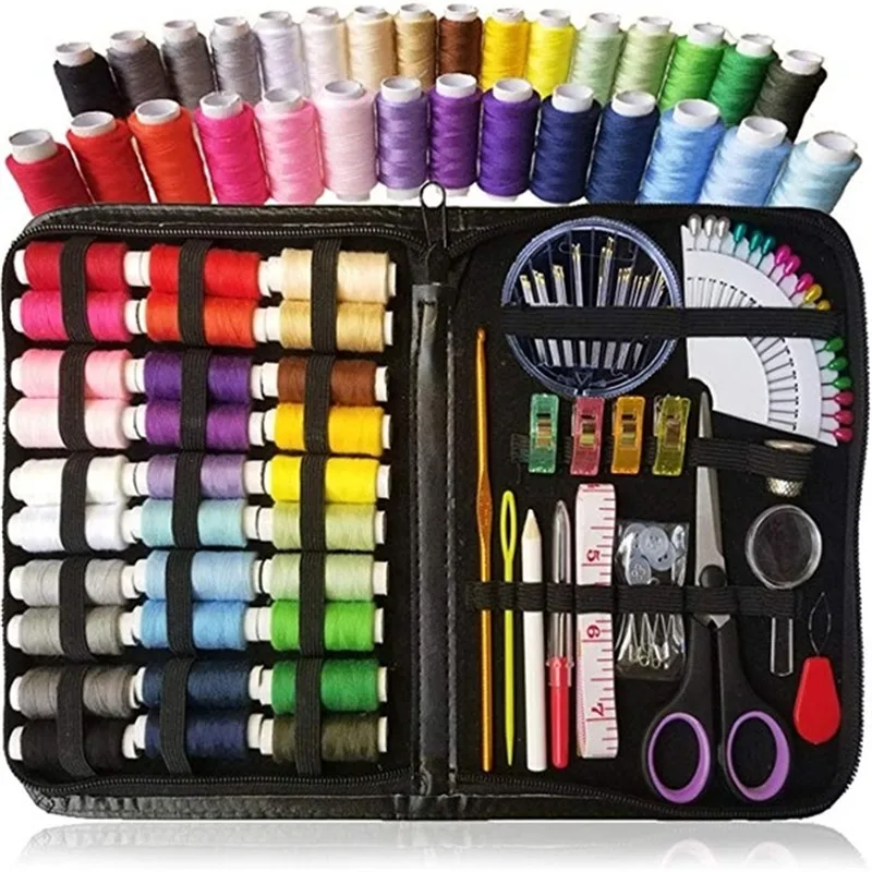 

New 100pcs/Set Portable Sewing Box Kitting Needles Kits Tools Quilting Thread Stitching Embroidery Craft Sewing Home Travel