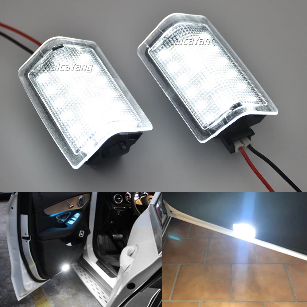 

For Mercedes Benz W204 W212 4D 5D W176 W246 W166 2009-2014 2010 2011 2012 2013 2014 LED Courtesy Lamp White Door Lights