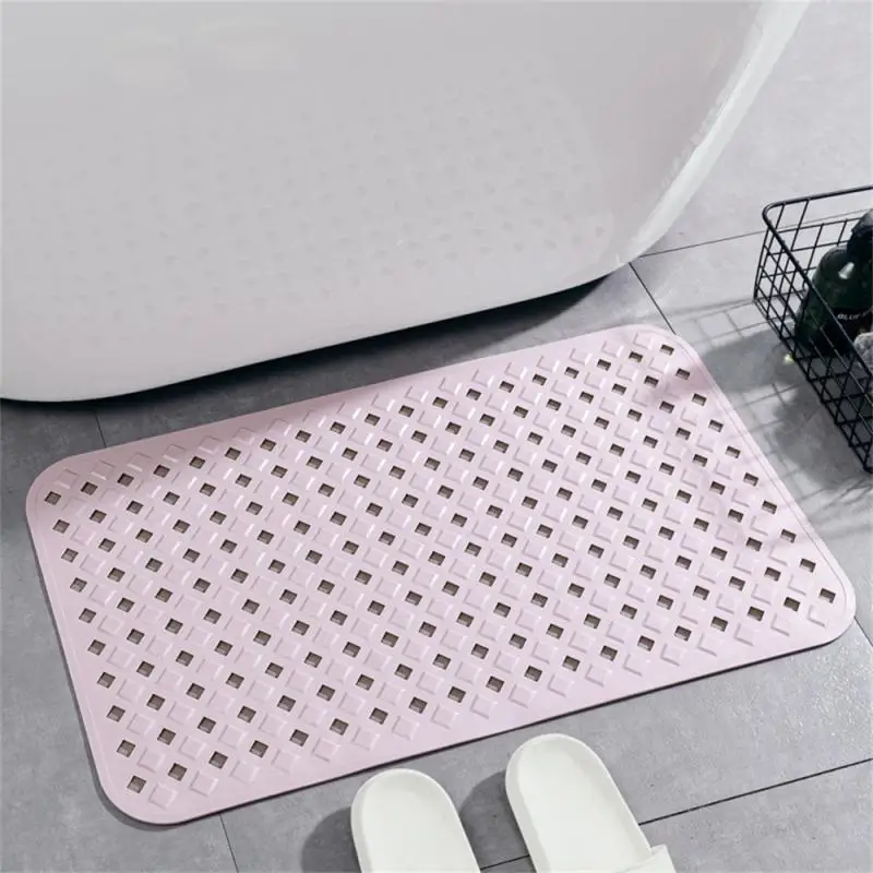 

Wear-resistant Foot Mat Without Occupying Space Dots Stickers Adhesive Hook Hollowed-out Design Rectangle Bathroom Non-slip Mat