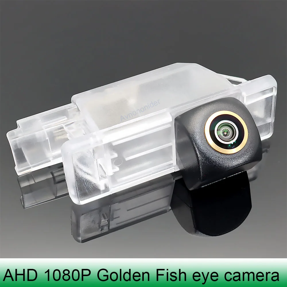AHD 1080P 170 ° Автомобильная камера заднего вида Golden Fish Eye для Peugeot 308 T9 5D хэтчбек/4D