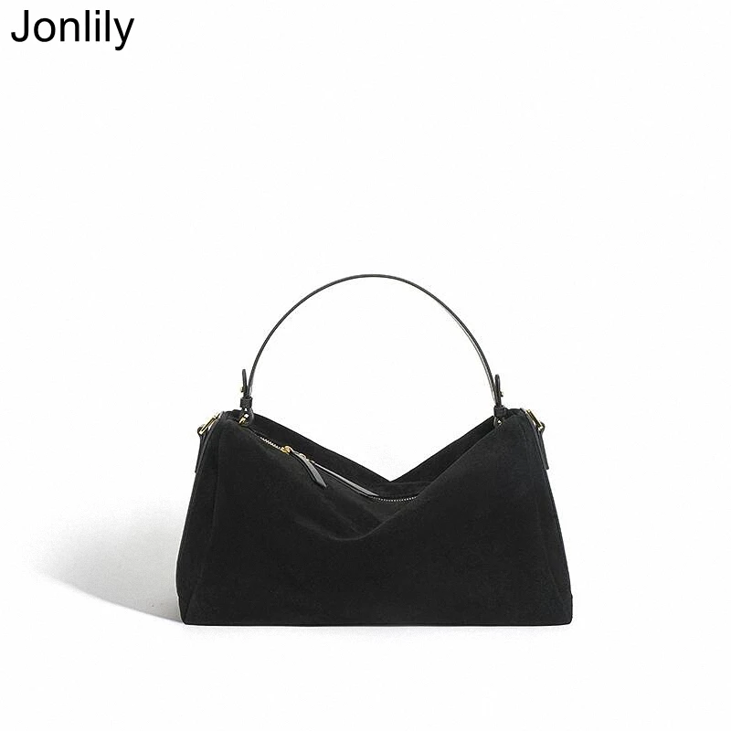 Jonlily Women Genuine Leather Shoulder Bag Fashion Crossbody Bag Elegant Handbag Totes Casual Daybag Purse -KG761
