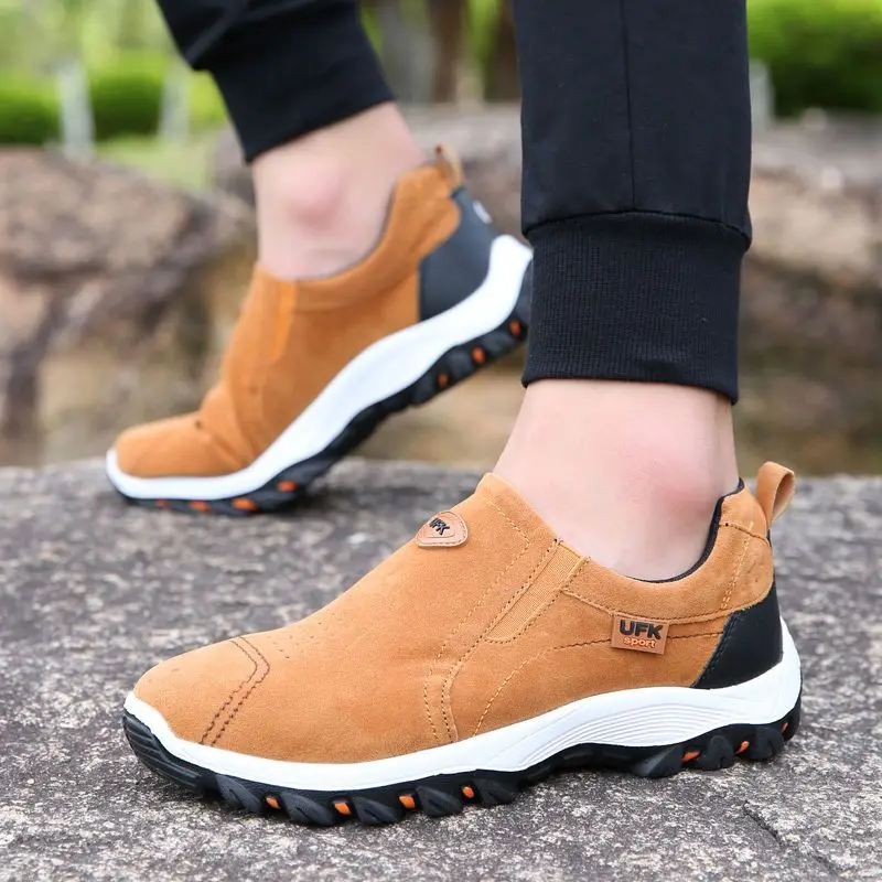 SENAGE Plus Size Outdoor Hiking Shoes Men's Sneakers Fashion Lightweight Sport Shoes Non-slip Casual Male Trekking Shoes