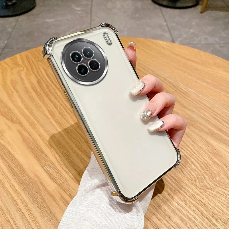 Чехол для vivo X90 Vivo Pro чехол X90s прозрачный гальванический телефона V2241A V2241HA мягкий