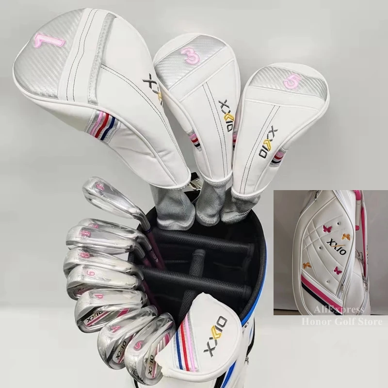 

2022 XXIO golf clubs MP1100 Golf club set full golf club set with ball head cover graphite shaft L Flex with Golf Bag