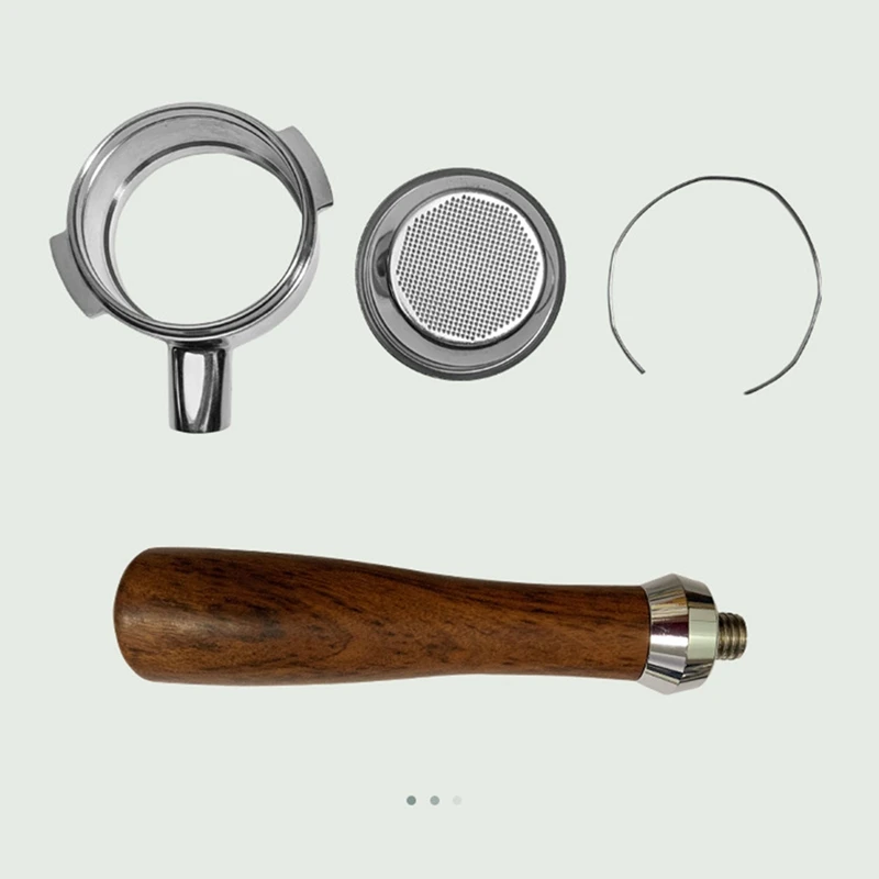 Портативная кофемашина E61 из цельной древесины с ручкой 58 мм универсальная