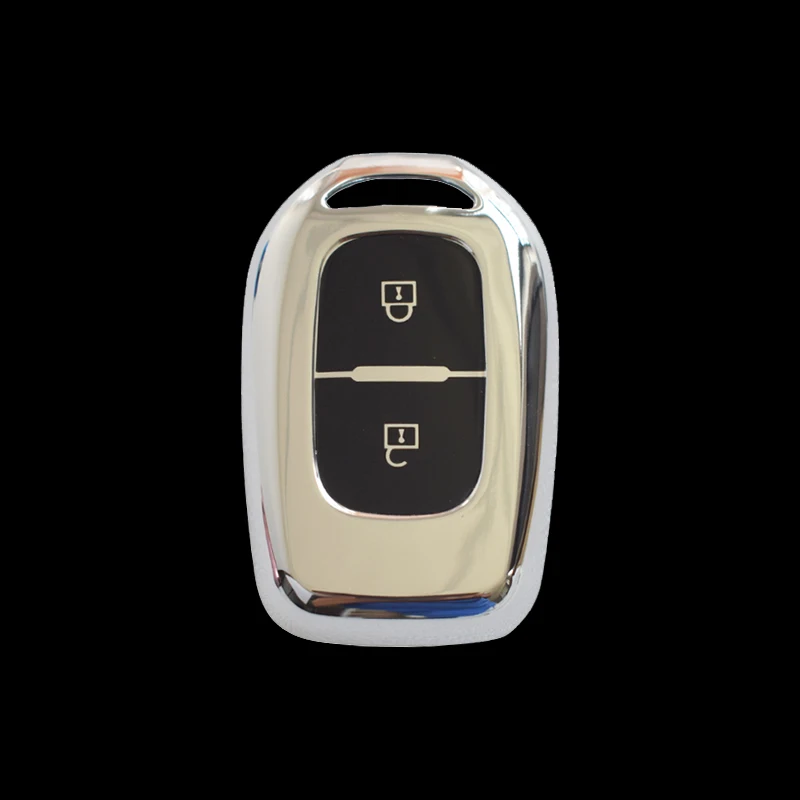 

For Renault 2Buttons Duster Dacia Scenic Master Megane Dokker Logan Laguna TPU Car Key Case Fob Shell Cover Keychain Accessories