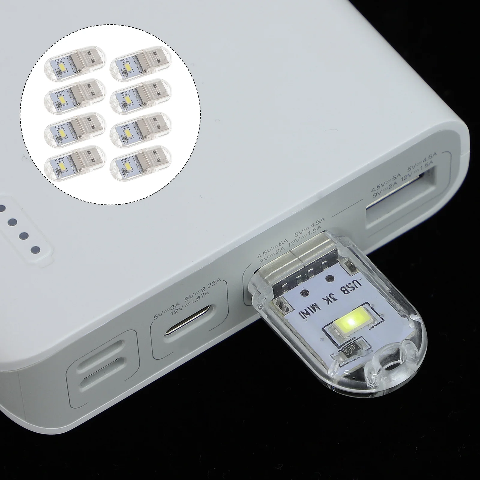 

8 шт., USB-ночник, портативный USB-светильник