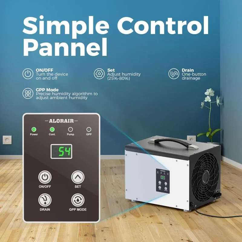 Осушитель воздуха для ползания/подвала 70 пинт осушитель с дренажным шлангом