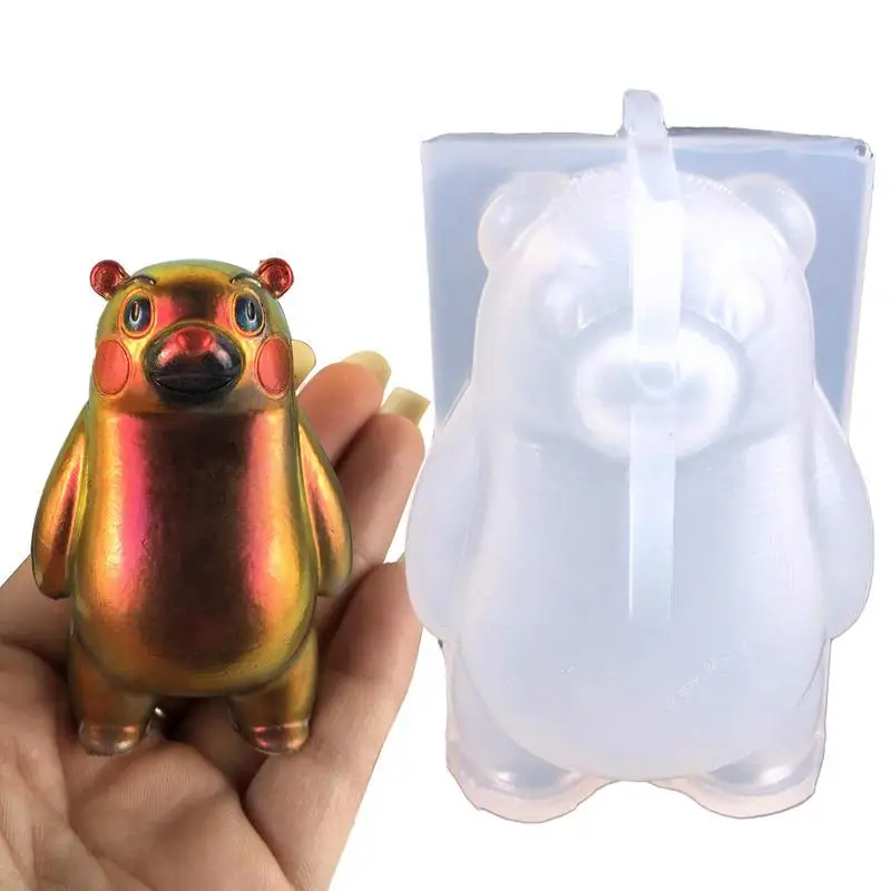 

Bear Mold 3D Ice Mold Fondant Molds For Cake Decorating Cupcake Topper Clay Chocolate Gum Paste
