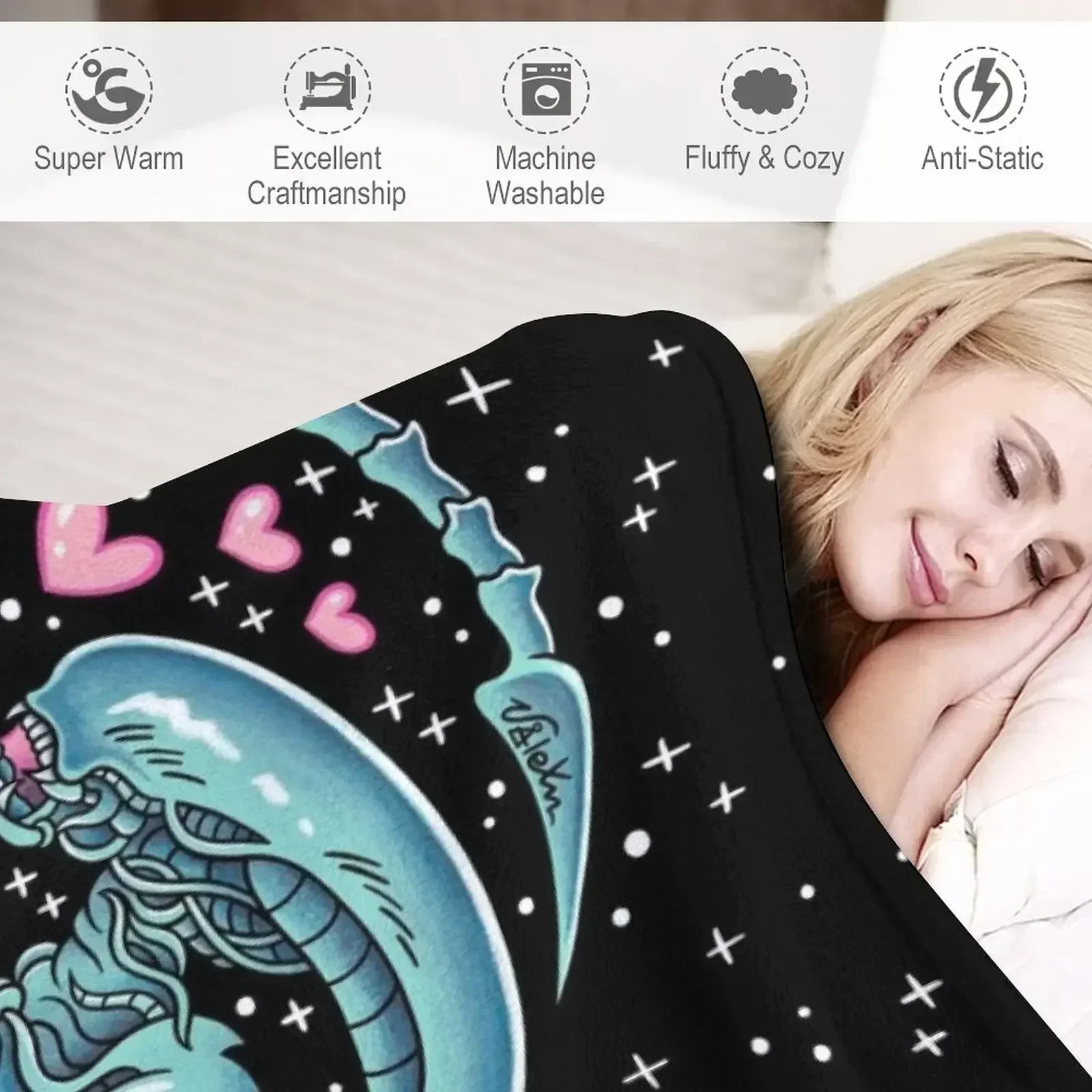 Одеяло Xenomorph Eggs роскошное брендовое зимнее меховое одеяло