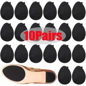 Imported 10Pairs Anti-Slip Self-Adhesive Shoe Mat Durable High Heel Sole Protector Rubber Pads Cushion Non Sl