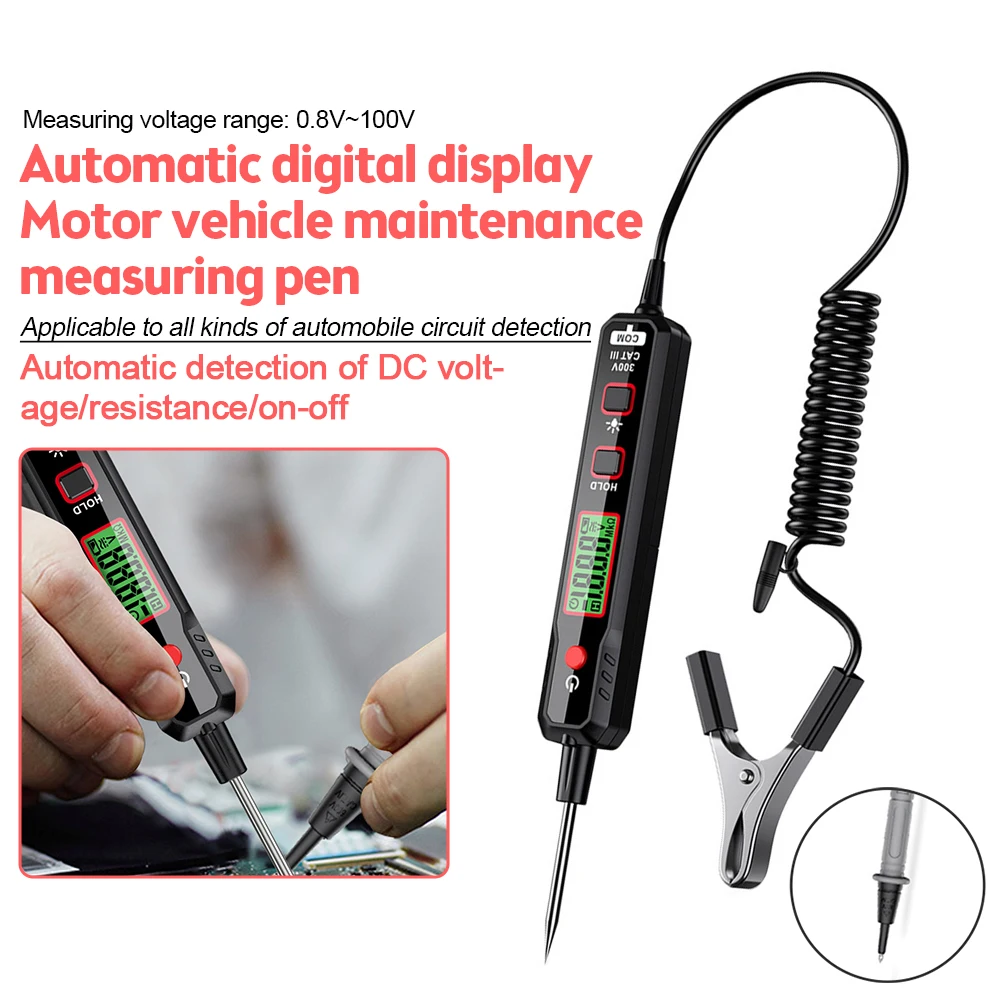 

HT86A/B Non-Contact Voltage Tester 12-300V AC DC Digital Voltage Detector Electrician Tools Pen Shaped Multimeter Voltmeter