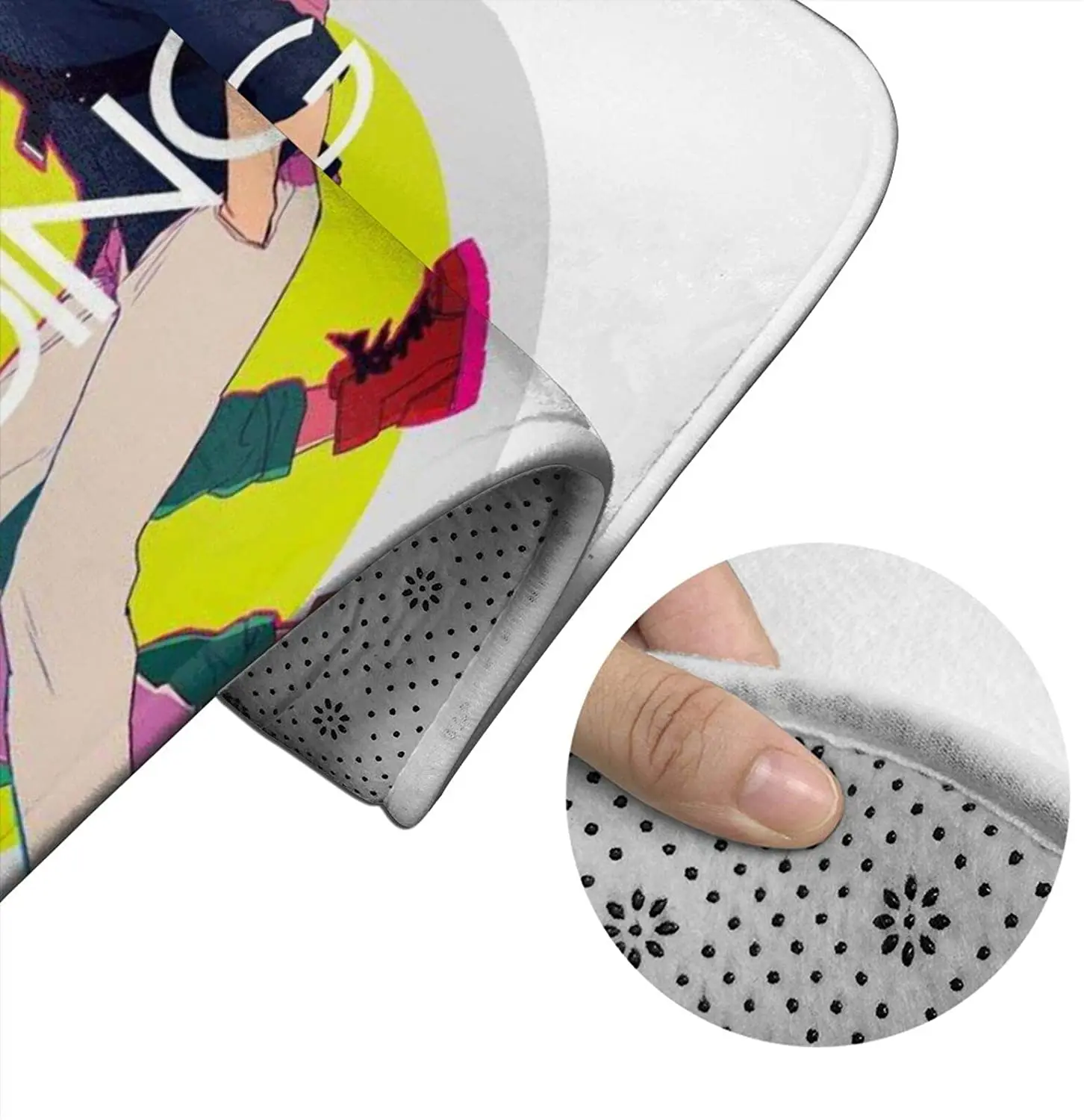 

My Hero Academia Bathroom Mat Sets 3 Piece Set Rugs Memory Foam Mat Set Toilet Seat Cover Bath Mat Lid cover
