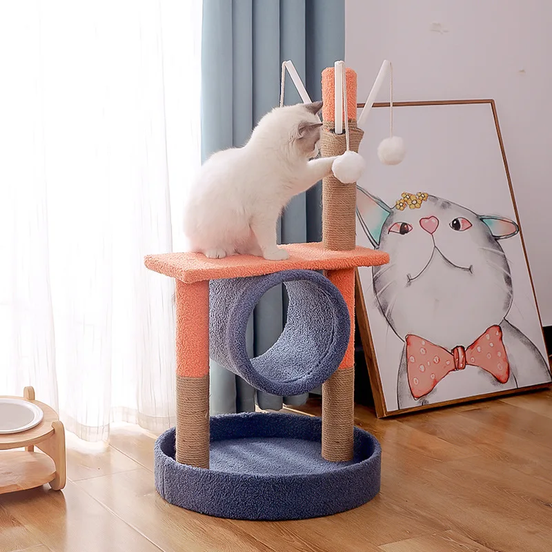

Free Shipping 170CM Multi-level Cat Tree with Comfortable Perch Stable Cat Climbing Frame Cat Scratchboard Toy Color Diversity