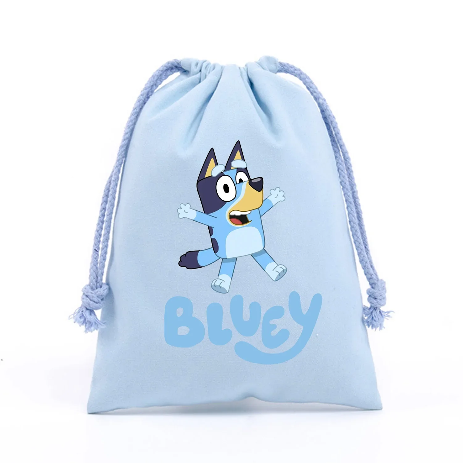 Новая сумка на шнурке Blueyi мультяшная Портативная для хранения милая фланелевая с