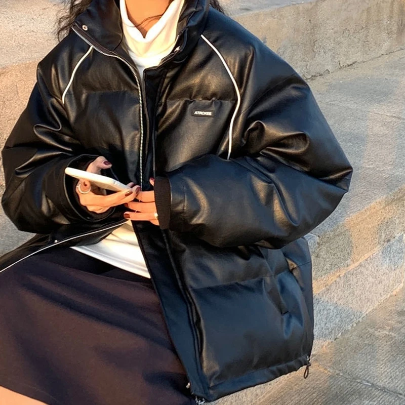 Warm Bread Clothing Long-sleeved Korean Fashion Loose Women's Autumn and Winter 2021 New Ins Thick Oversize Cotton Clothing