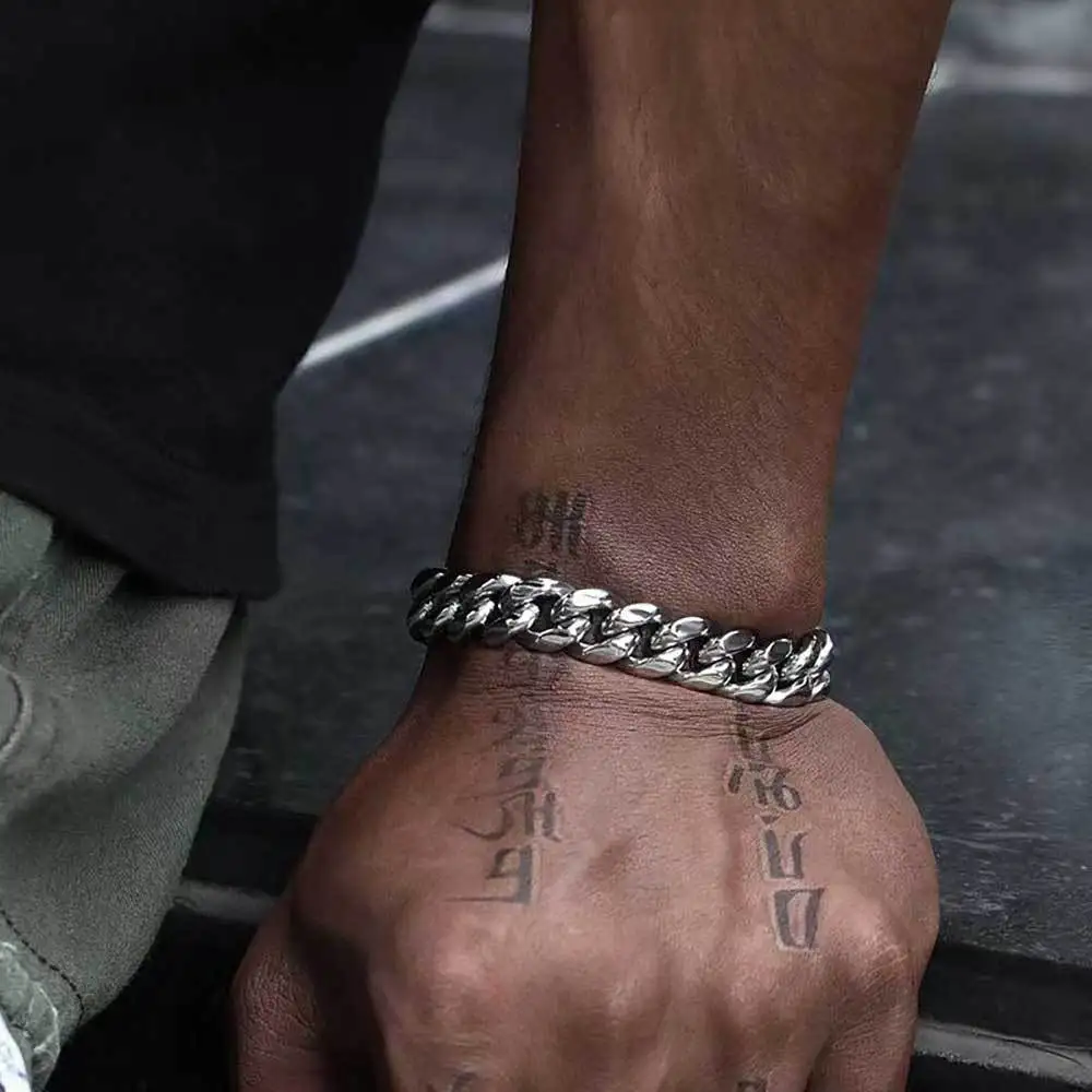 Мужская цепь в стиле хип-хоп 8-12 мм