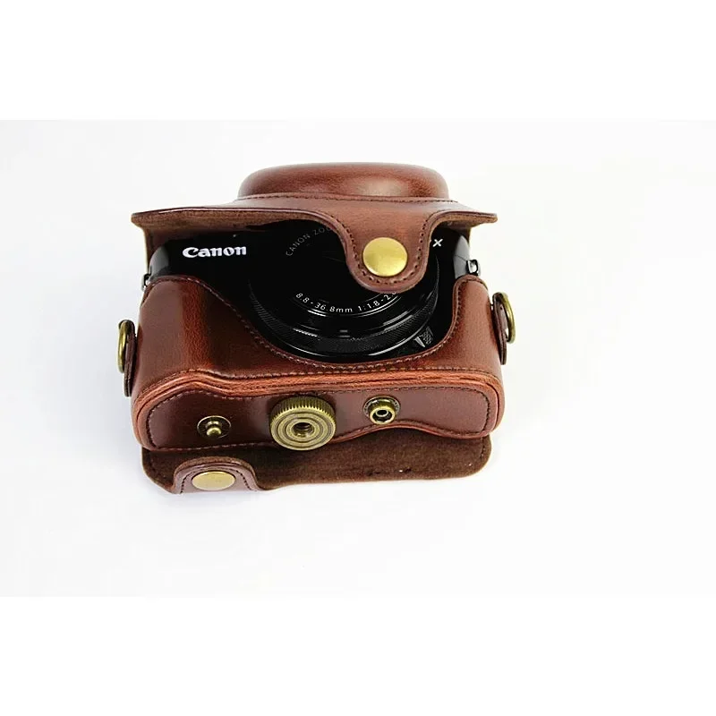 Новый подходит для Canon PowerShot G7 X Mark II сумка камеры кожаный чехол G7x G7xii защитный