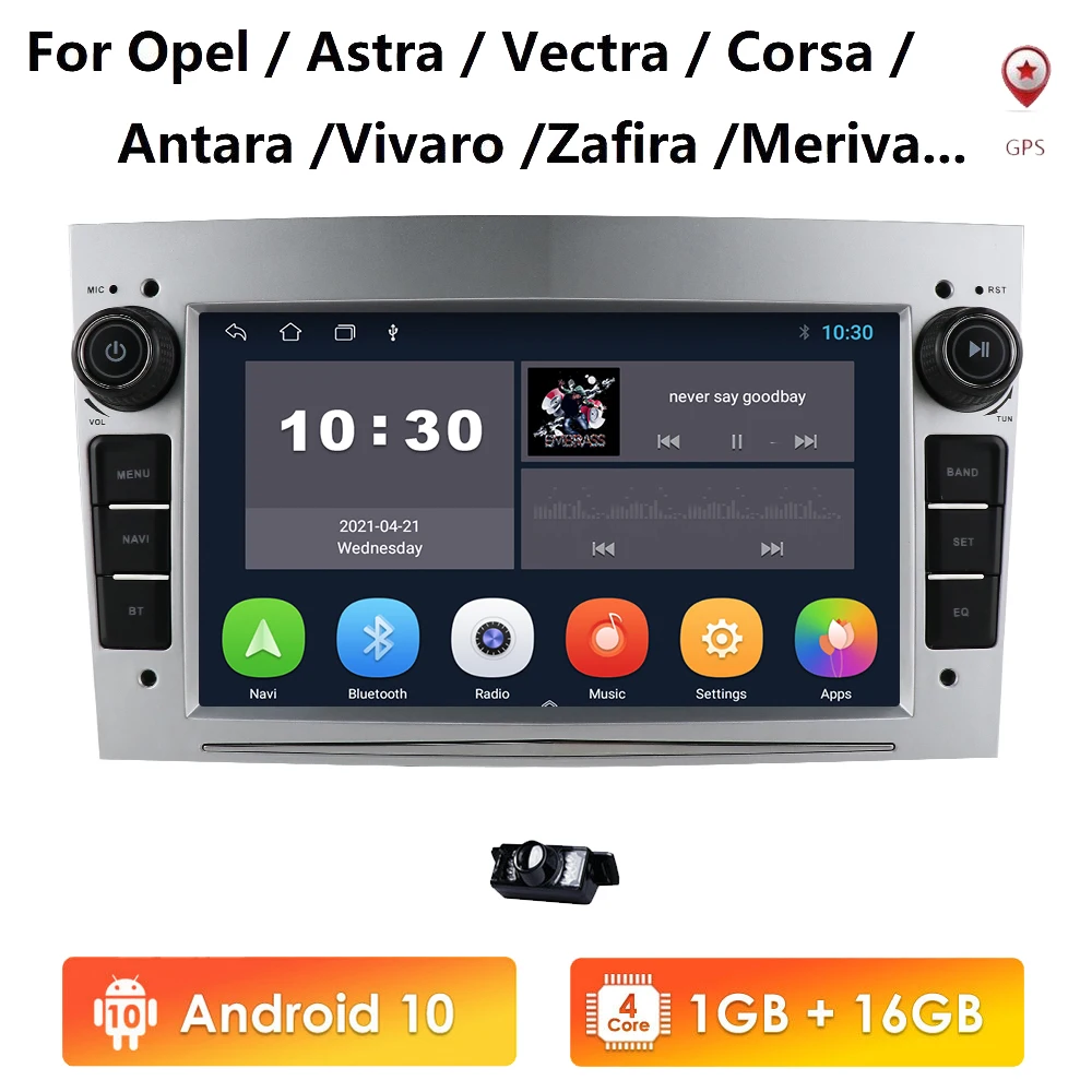 

Автомобильный GPS-плеер 4G Android 10, 2 Din, для Opel Astra H J 2004 Vectra Vauxhall Antara Zafira Corsa C D Vivaro Meriva Veda, радио, Wi-Fi