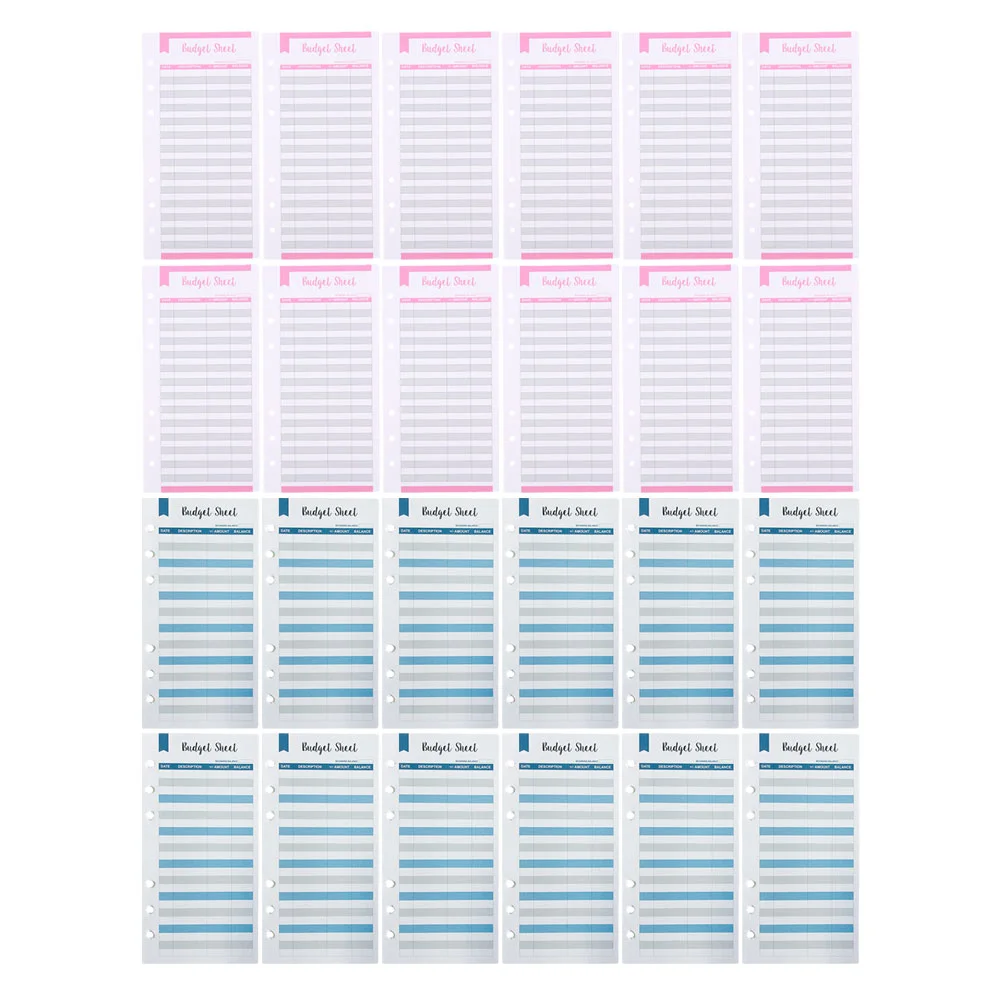 

Budget Sheets Expense Cashbinderrecording Supplies Office Replacements Book Planner Holes Tracking Six Inserts Money Sheet