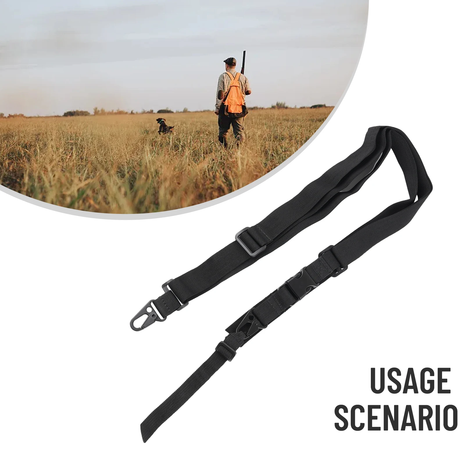 

New Practical High Quality Durable Office Outdoor Garden Indoor Belt Sling Strap 1 Pc 25-42in Accessories Nylon