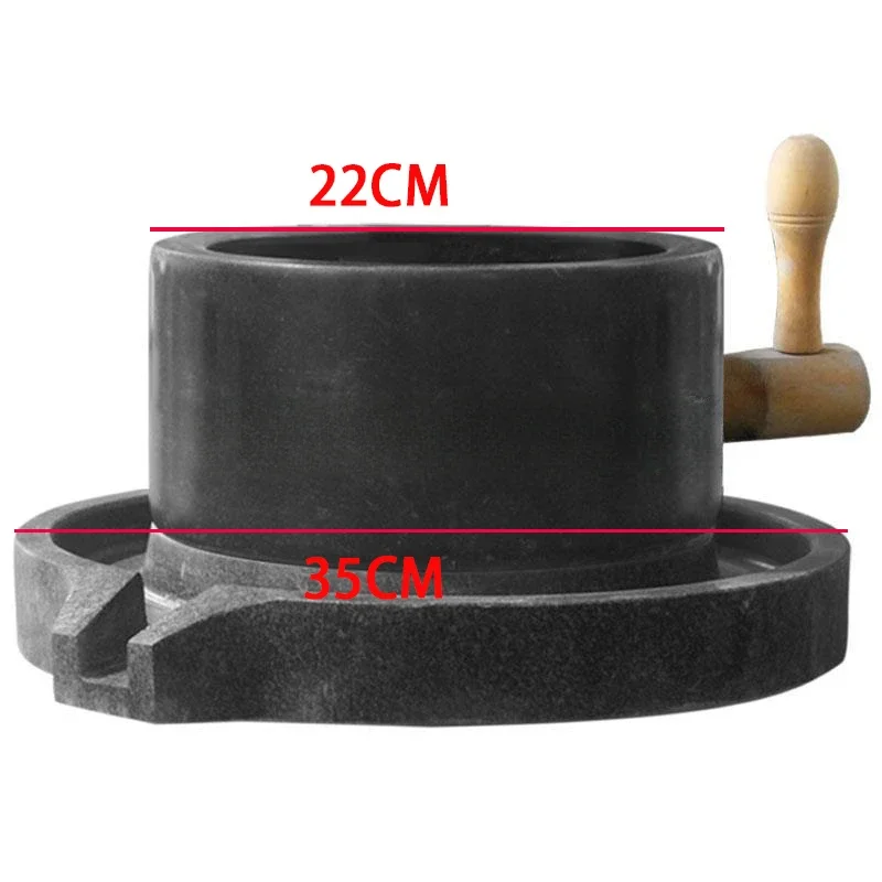 Гранитный ручной шлифовальный каменный мельница рама мельницы для муки домашняя