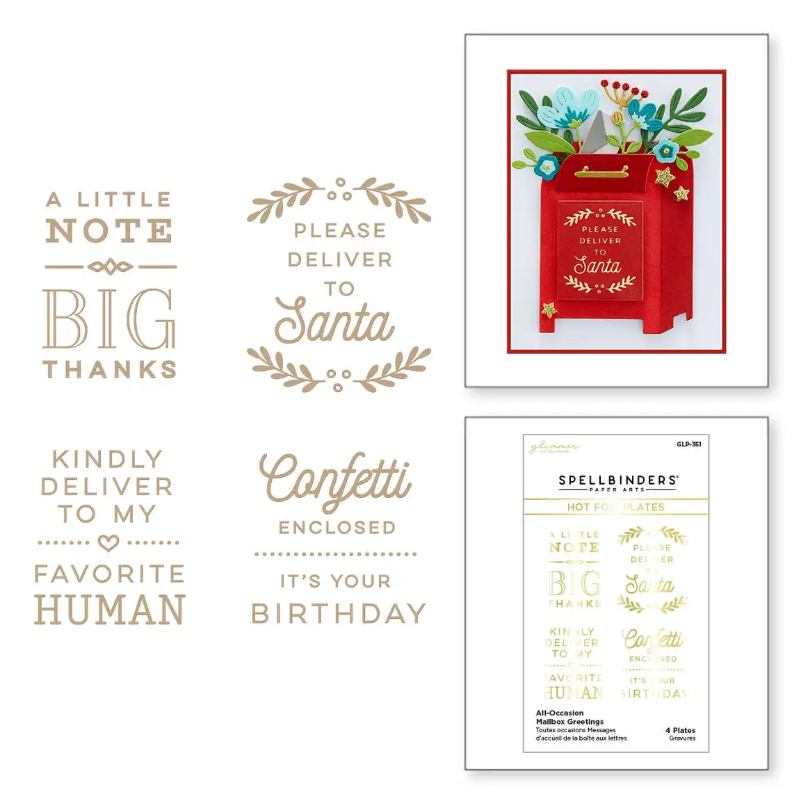 

Handmade All-occasion Mailbox Greetings Glimmer Hot Foil Dies Scrapbook Diary Embossing Stencils Diy Paper Greeting Cards Decor