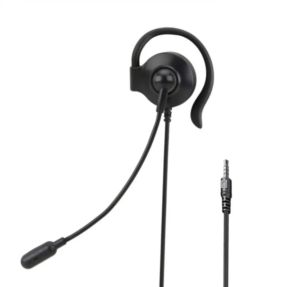 

3.5mm Centre/traffic/computer With Microphone Headphone Ear Hook Usb Earphone For Clear Call In The Call Center Universal