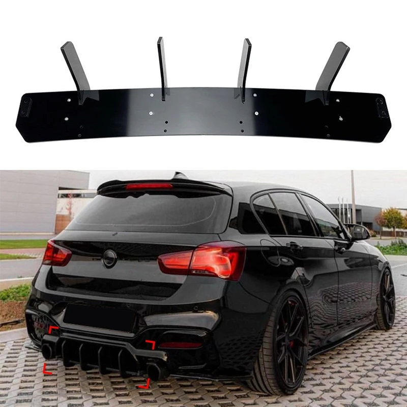 

Rear Bumper Diffuser Spoiler Lip Rear Lip Spoiler For BMW 1 Series F20 LCI M140I M Tech Sport 2015-2019
