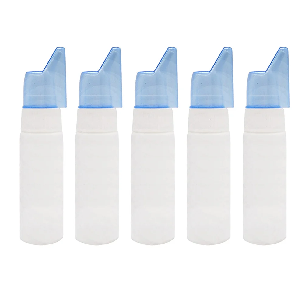 

5 Pcs 70ml Nasal Spray Device Nose Saline Bottles Fine Mist Sprayer Empty Refillable Abs Plastic Dividing Atomizer