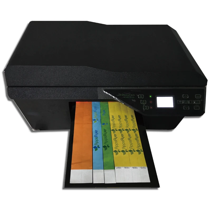 Новая модель AMJ L800 браслет Tyvek УФ-принтер